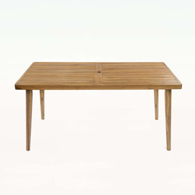 Elira Outdoor Wood Dining Table