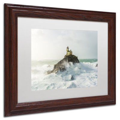 Hockman 'Haunted Lighthouse in the Storm' Framed Photographic Print