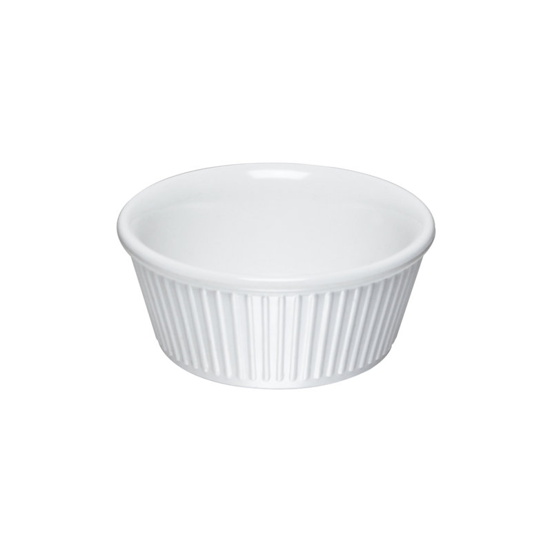 Ramequin à cannelures rondes thunder group inc., Blanc