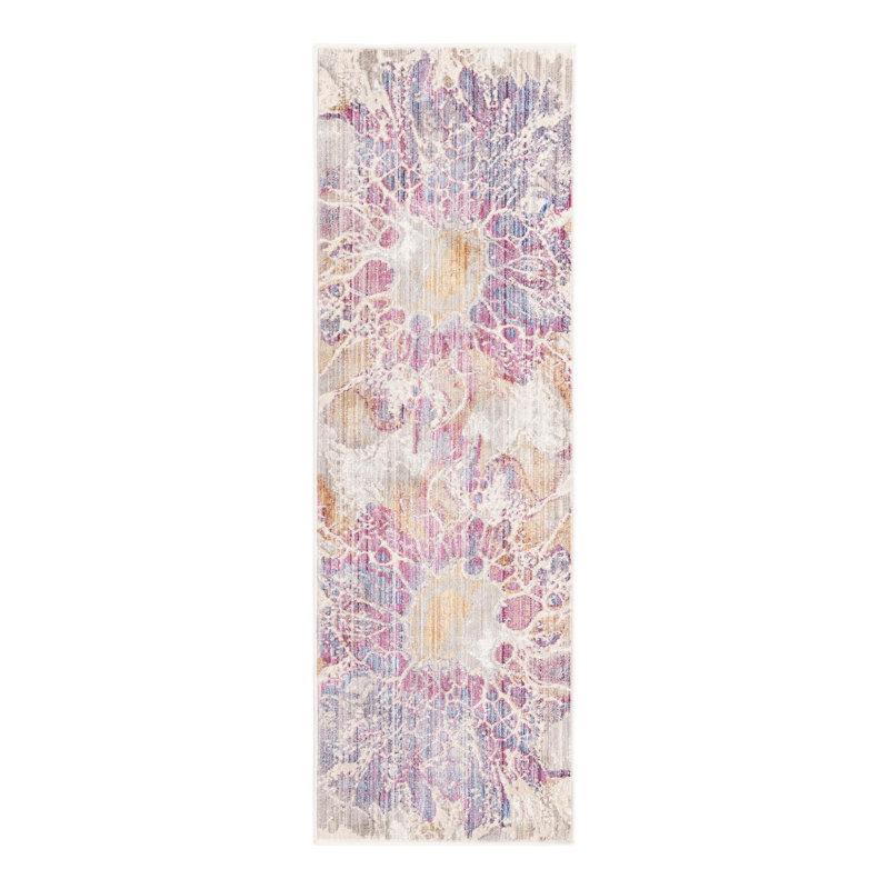 Tapis Red Barrel Studio® Imersion Deepa, Tapis de couloir 2 pi x 6 pi