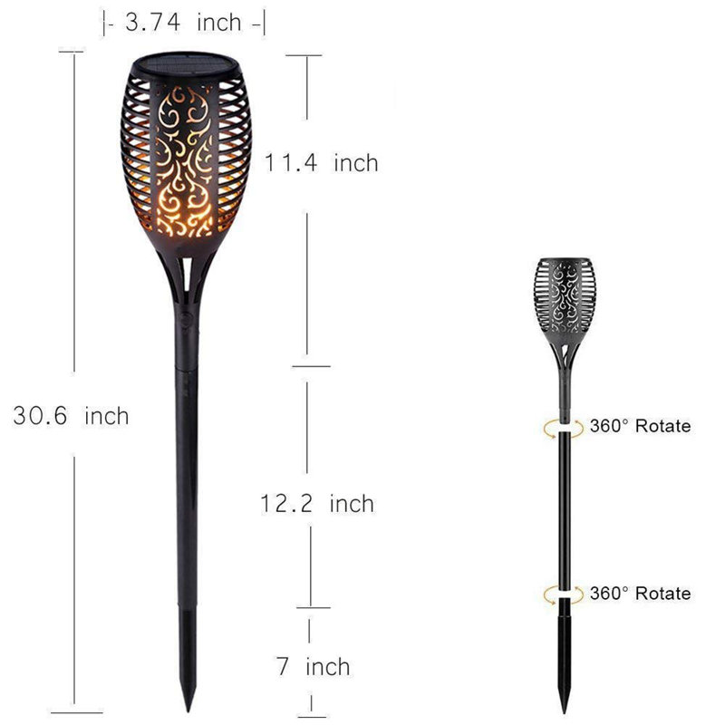 Taniel Plastic Solar Powered Pathway Light Pack