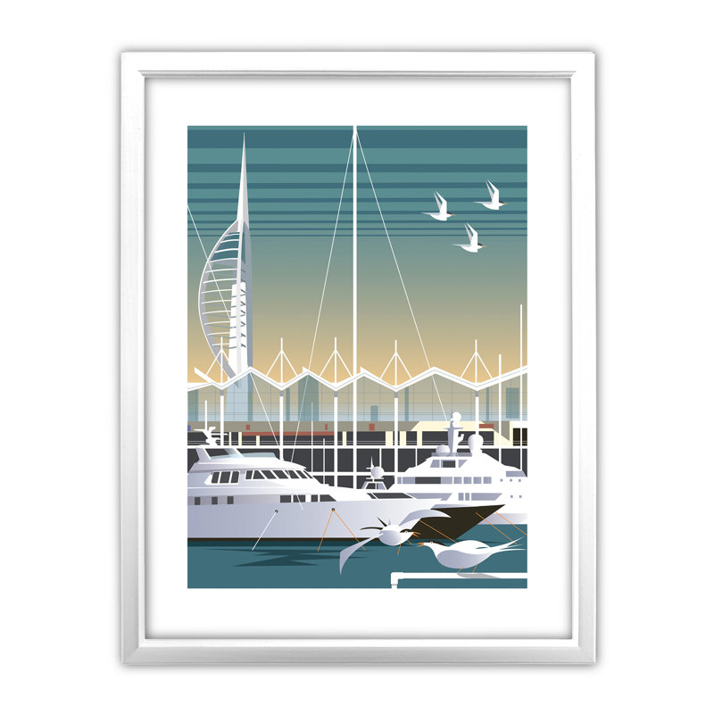 Dave Thompson - Single Picture Frame Print, White