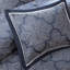 Ensemble d'édredon 8 pièces jacquard bleu marine