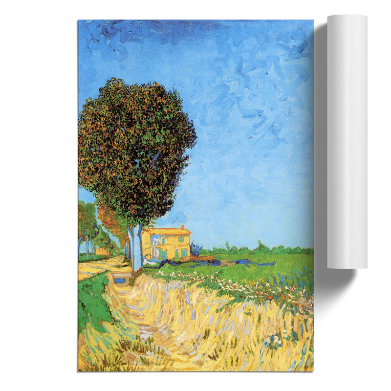 A Lane Near Arles by Vincent Van Gogh - No Frame Painting, 30cm H x 21cm W x 0.1cm D