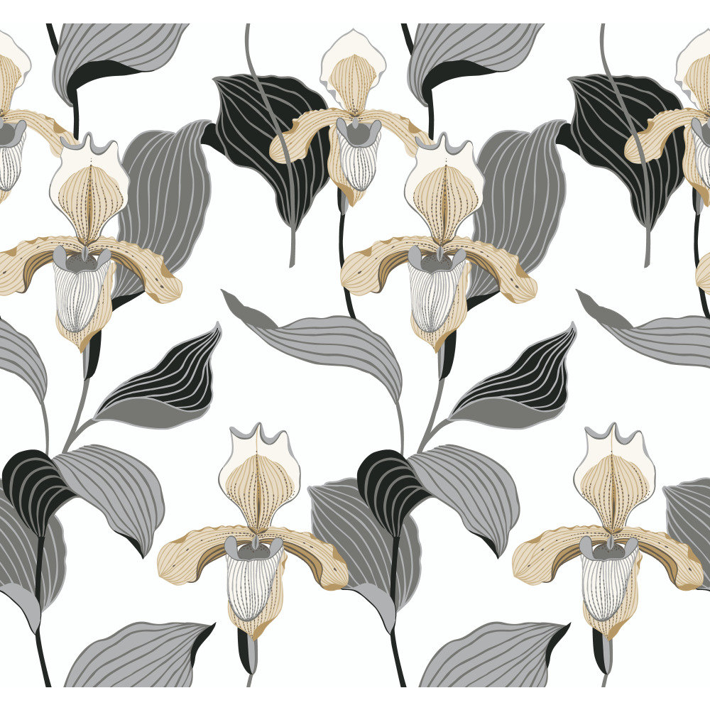 Modern Heritage 125th Anniversary Lady Slipper 27' L x 27" W Wallpaper Roll York Wallcoverings 
