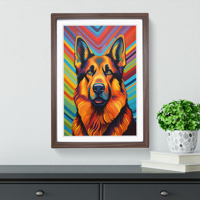 German Shepherd Op - Framed Print