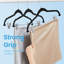 Trouser Hangers, Set Of 20 Velvet Hangers With Adjustable Clips, 42.5 Cm Long, Non-Slip, Space-Saving, For Skirts, Coats, Dresses-348634120