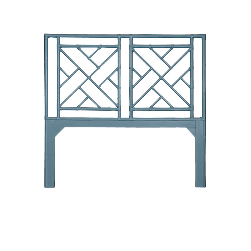Alden Open-Frame Headboard, Queen, Regatta Blue