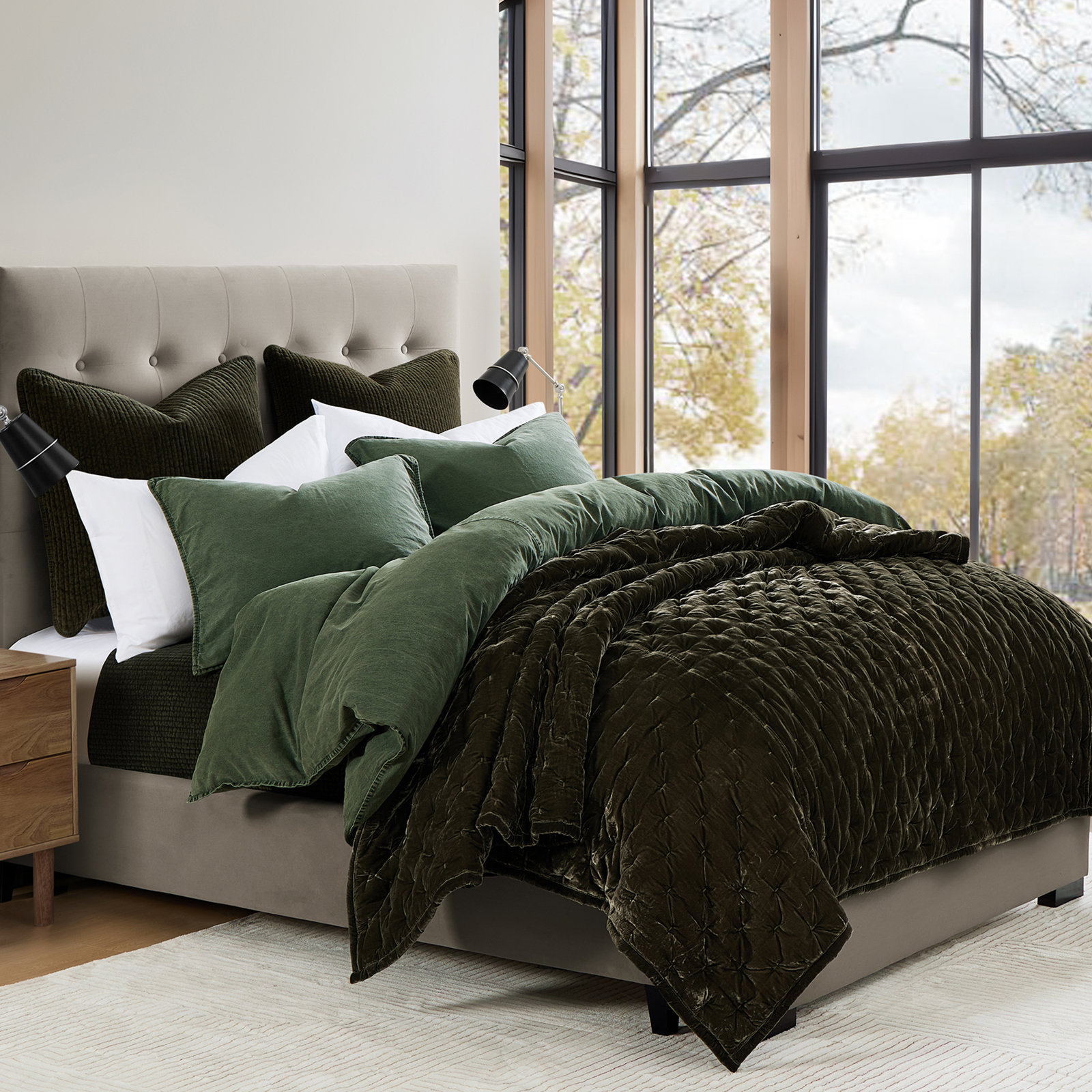 Cotton Canvas Stonewashed Duvet Cover Set, Duffle Bag, Twin Duvet Cover + 1 Sham Pillow