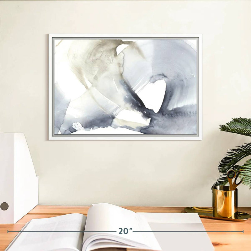 Wave Break II, Cadre flottant blanc, 31 po x 21 po