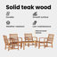 45cm Wide Teak Patio Sectional Set