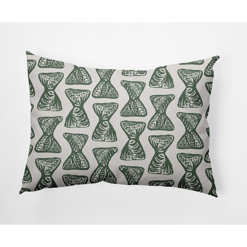 Housse de coussin rectangulaire d’extérieur/insert, Vert