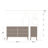 Breux Mid-Century Modern 6-Drawer Double Dresser for Bedroom, Wide Chest of Drawers, Contemporary Bedroom Furniture, 16.75" D x 52.50" W x 33" H, White-35729971