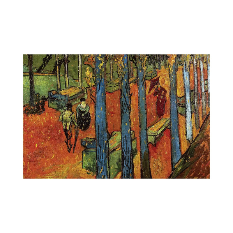 Falling Leaves, 1888 by Vincent Van Gogh - Wrapped Canvas Painting, 66.04 cm H x 45.72 cm W x 1.91 cm D