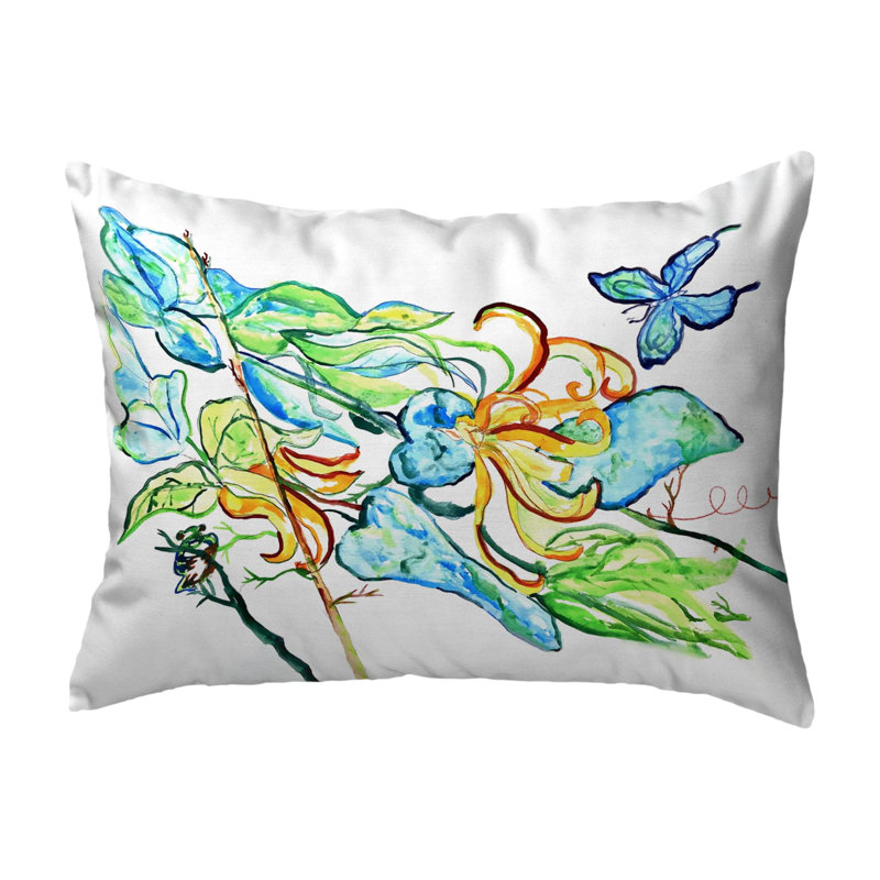 Coussin décoratif Floral, 11 po x 14 po