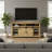 This U-Shaped Sideboard Features Sliding Barn Doors And A Mesh Panel, Creating A Farmhouse-Style Open Storage Solution Suitable For Living Rooms, Hallways, Balconies, Kitchens, And Offices.-789938530