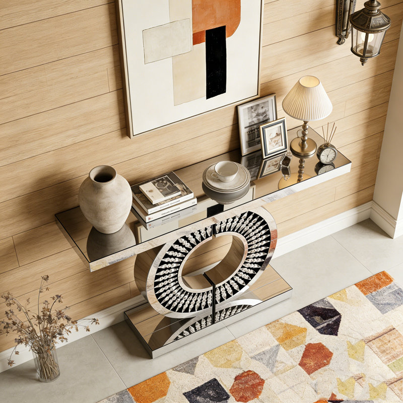 Table console avec miroir et miroir