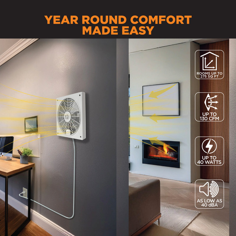 ThruWall™ 8" Room-to-Room Transfer Fan