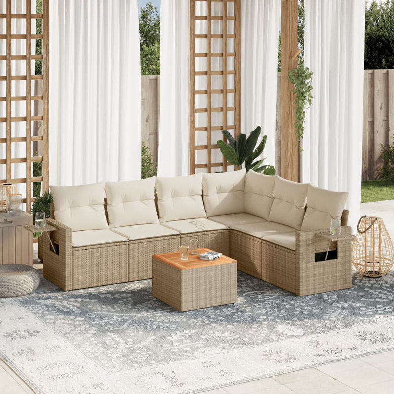 Vidaxl Garden Sofa Set Beige