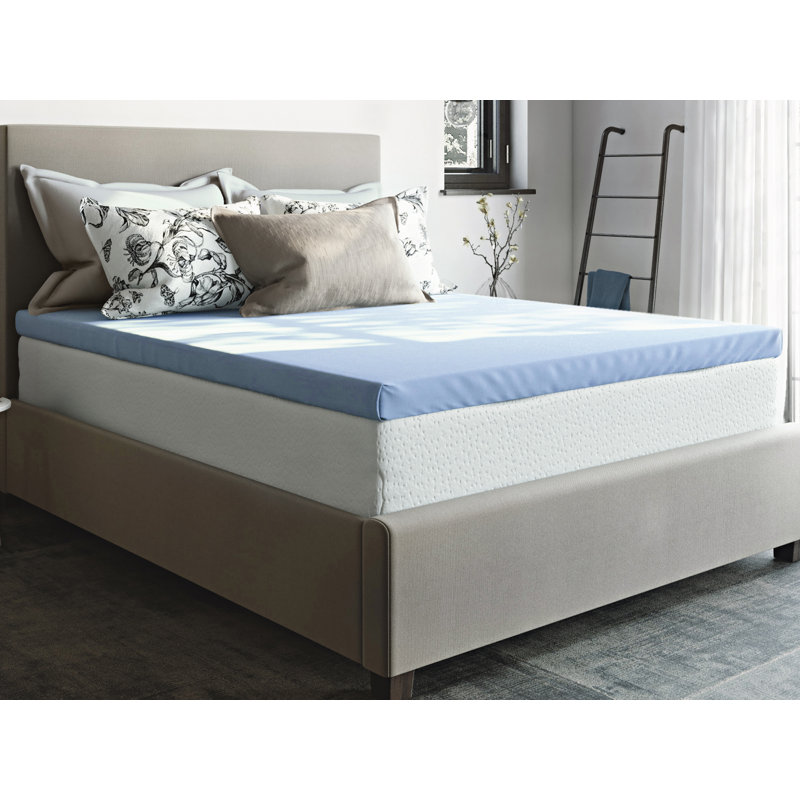  Roost Sleep Cool Cloud 3-Inch Memory Foam Mattress Topper, California King, Essential