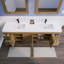 Ensemble de meuble-lavabo mural double 84 po Batoul Spring-71270893