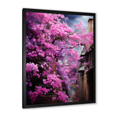 Pink Konini Tree Fuchsia II - Fuschia Wall Art