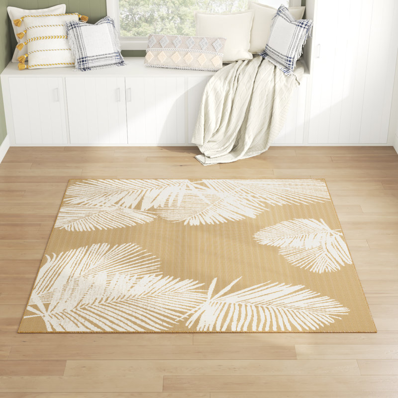 Tapis intérieur / extérieur sable Saldanha, Carré 7 pi 10 po