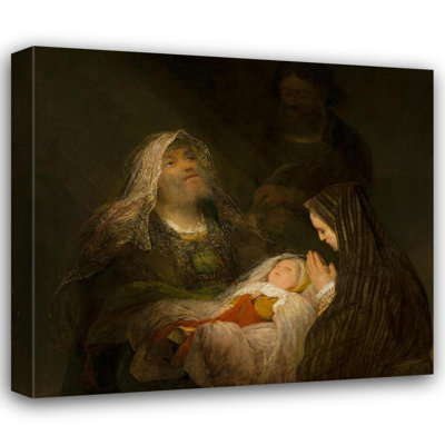 "Simeon's Song of Praise" by  Aert De Gelder - Gallery Wrap Canvas Wall Art