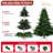 Full-Shaped 9FT Christmas Tree with 3451 Tips – PE/PVC Mixed Needles, Wide Base for Large Spaces, Hinged Structure for Easy Setup, Metal Stand for Strong Support*