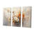 Beige And Orange Minimalism Pansy Delight - Pansies Wall Decor Set-1418839348-1418839350