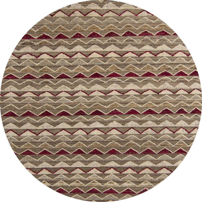 Abstract Indoor Rug, Round 5'