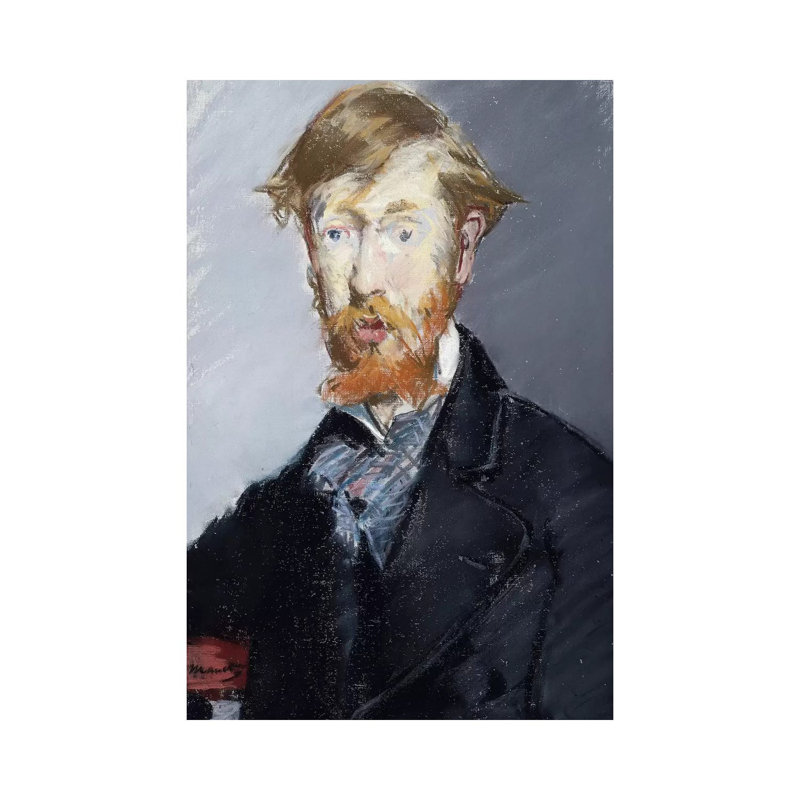 George Moore by Edouard Manet - Wrapped Canvas Painting, 30.48cm H x 20.32cm W x 1.91cm D