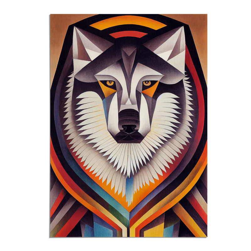 Wolf In Abstract No.1 - Print, Paper, 42cm H x 29.7cm W, No Matte