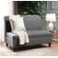 Causeuse grise avec fonction de rangement
