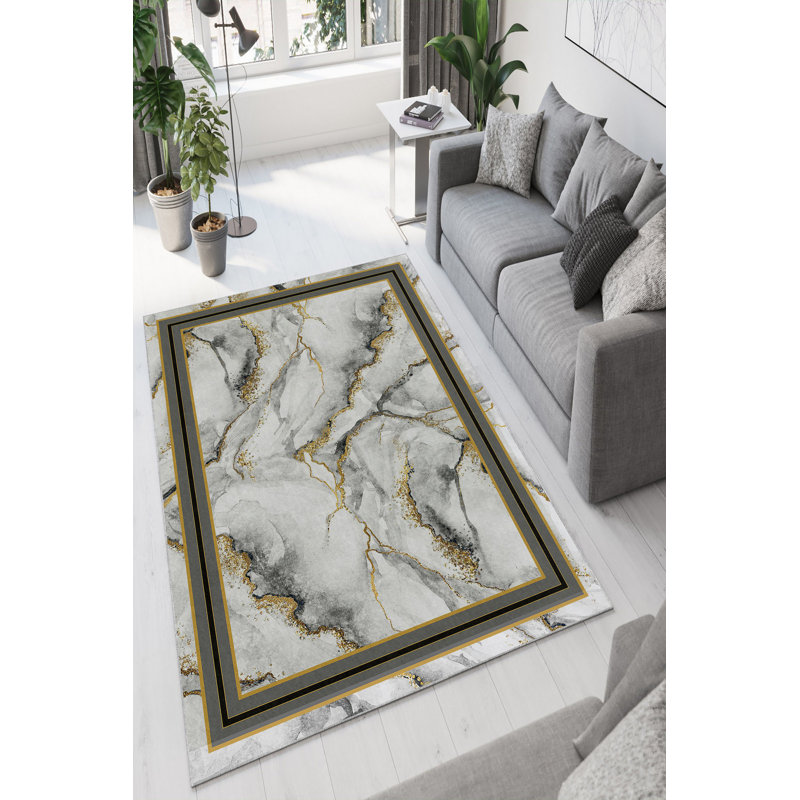 Premium Antibacterial Area Rug, Grey, 23.6 x 39.4 inches | 100% Polyester, 650 gr/m², 0.16 in Pile Height | Eco-Friendly, Non-Slip PVC Dot Underside, Machine Washable | Perfect for Home Decor & High-Traffic Areas