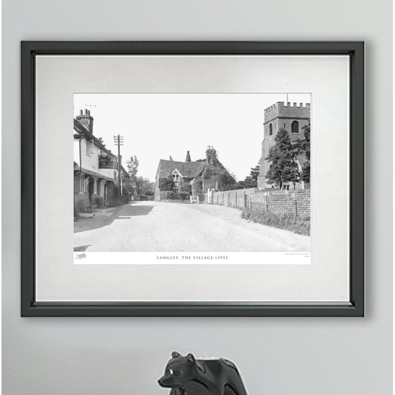 Langley, The Village C1955 - Single Picture Frame Print, 40cm H X 50cm W x 2cm D