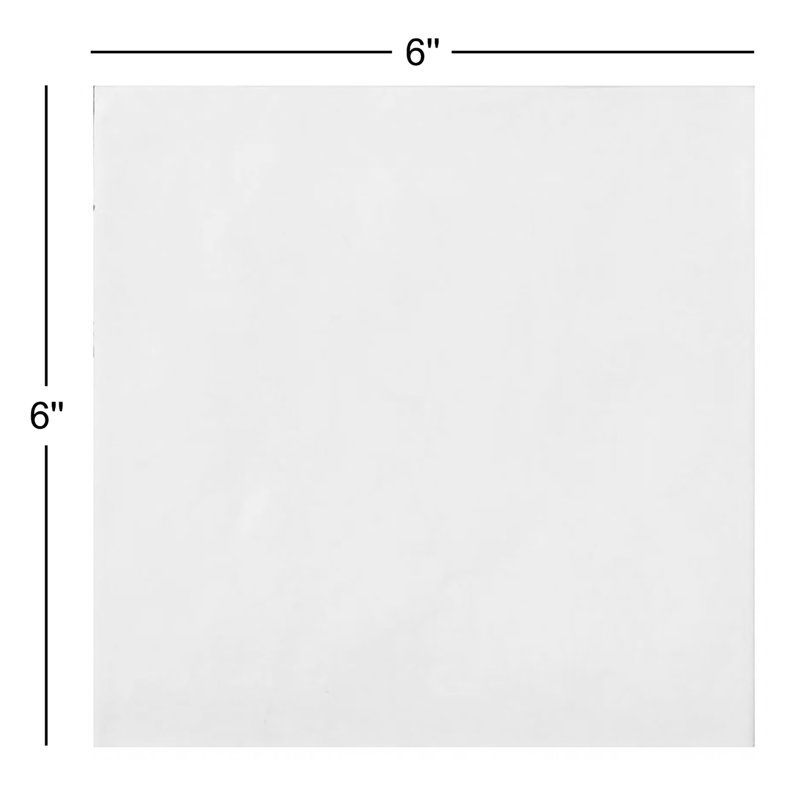 Subway Tile 6" x 6" Porcelain Wall & Floor Tile, White
