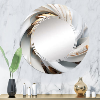 Round Wall Mirror, Modern Decorative Accent Mirror - Isi