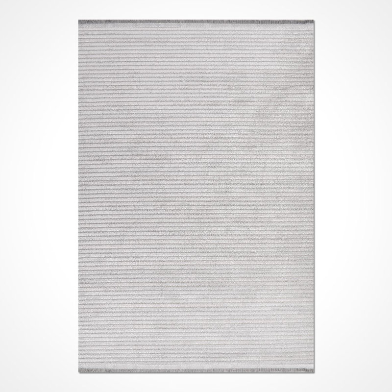Tapis beige moderne lavable à la machine, Rectangle 2 pi 8 po x 5 pi