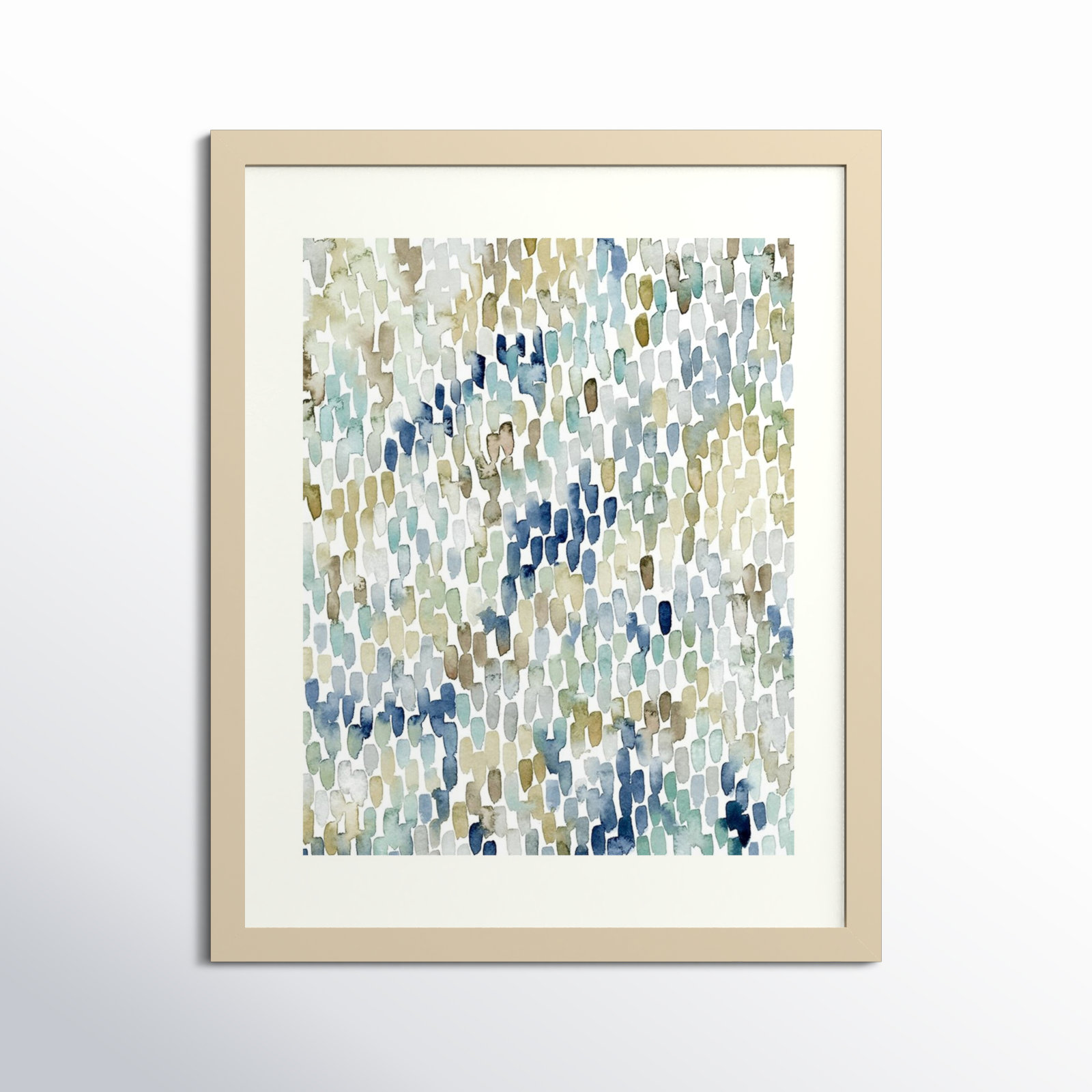 River Wavelets I by Grace Popp, Natural Framed Paper, 20" H x 17" W