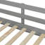 Lit superposé avec 4 tiroirs de rangement, rail suspendu, bande lumineuse et tablettes intégrées et 2 panneaux perforés, 3 couleurs disponibles-324068196