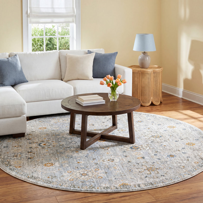 Tahoma Oriental Indoor Rug, Round 7'10"