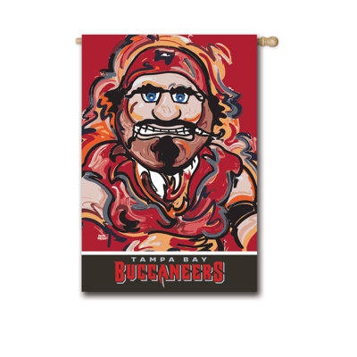 Double Sided 18 in. H x 12.5 in. W Polyester House Flag