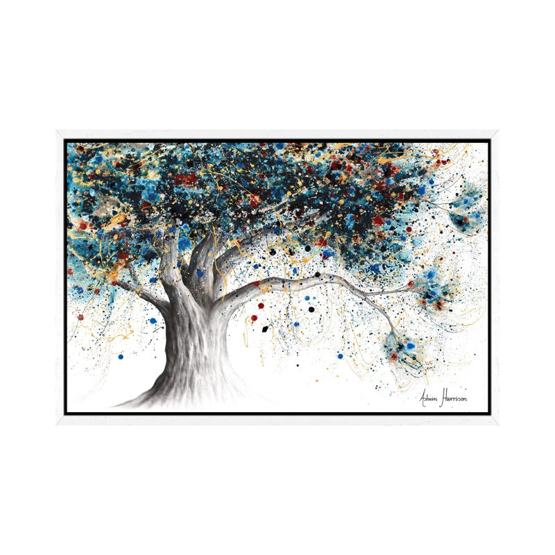 The Midnight Potion Tree by Ashvin Harrison - Print on Canvas, White Framed, 101.6 cm H x 66.04 cm W