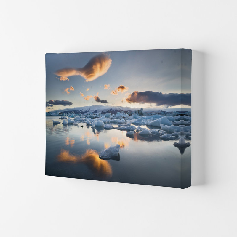 Lagoon Duck by Karsten Wrobel - Print on Canvas, Wrapped Canvas, 42cm H x 59.4cm W x 4cm D