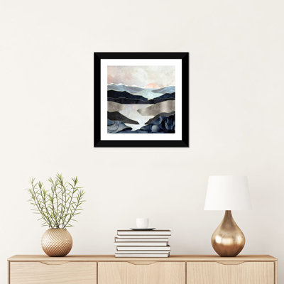 Blue Mountain Lake - impression d'art graphique