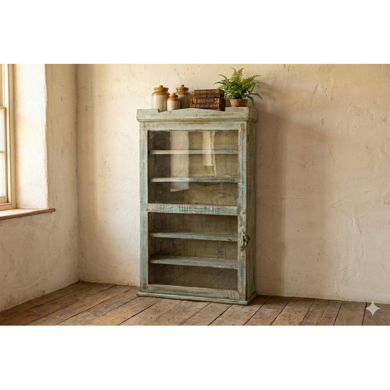 Armoire décorative en bois vintage 39 po avec rangement pour le salon ou la chambre à coucher