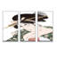 «Ukiyo-E» japonaise, ensemble d'art mural sur toile encadré moderne de style Mid-Century-399730122-399730126
