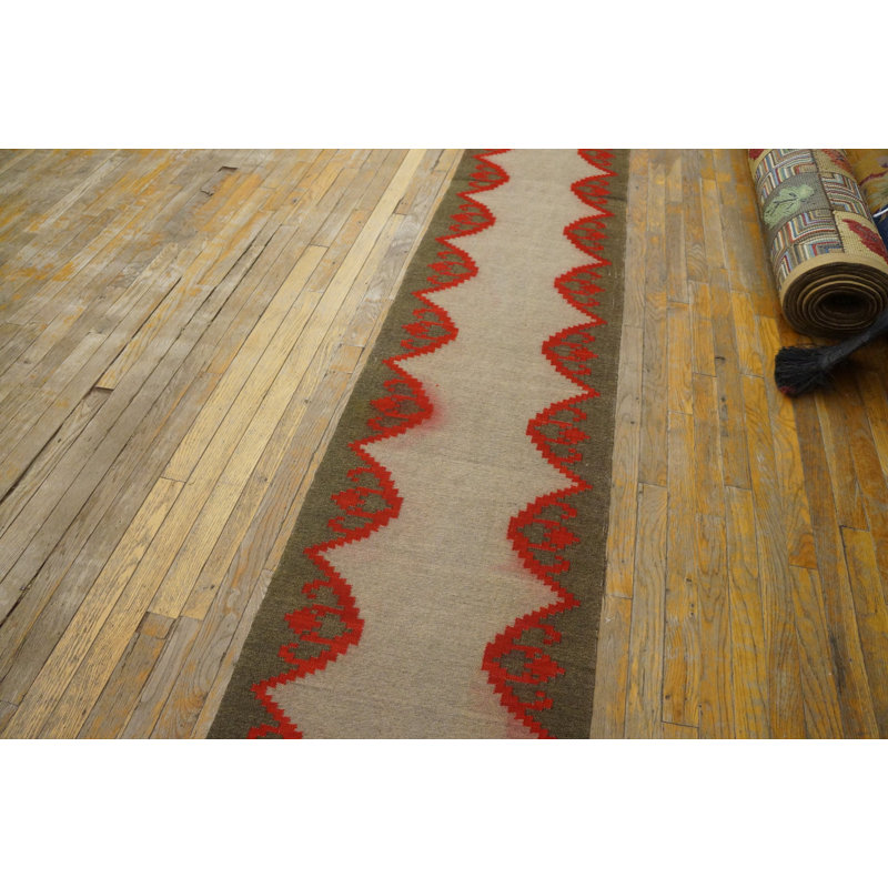 Tapis de couloir antique tissé à plat Bessarabian