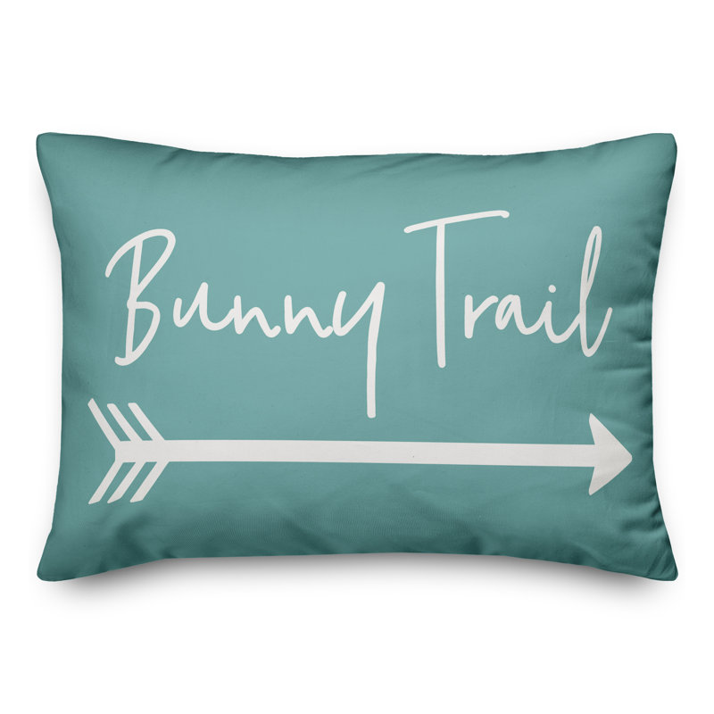  Coussin Bunny Trail, Polyester / Bourre en polyester, Bleu sarcelle